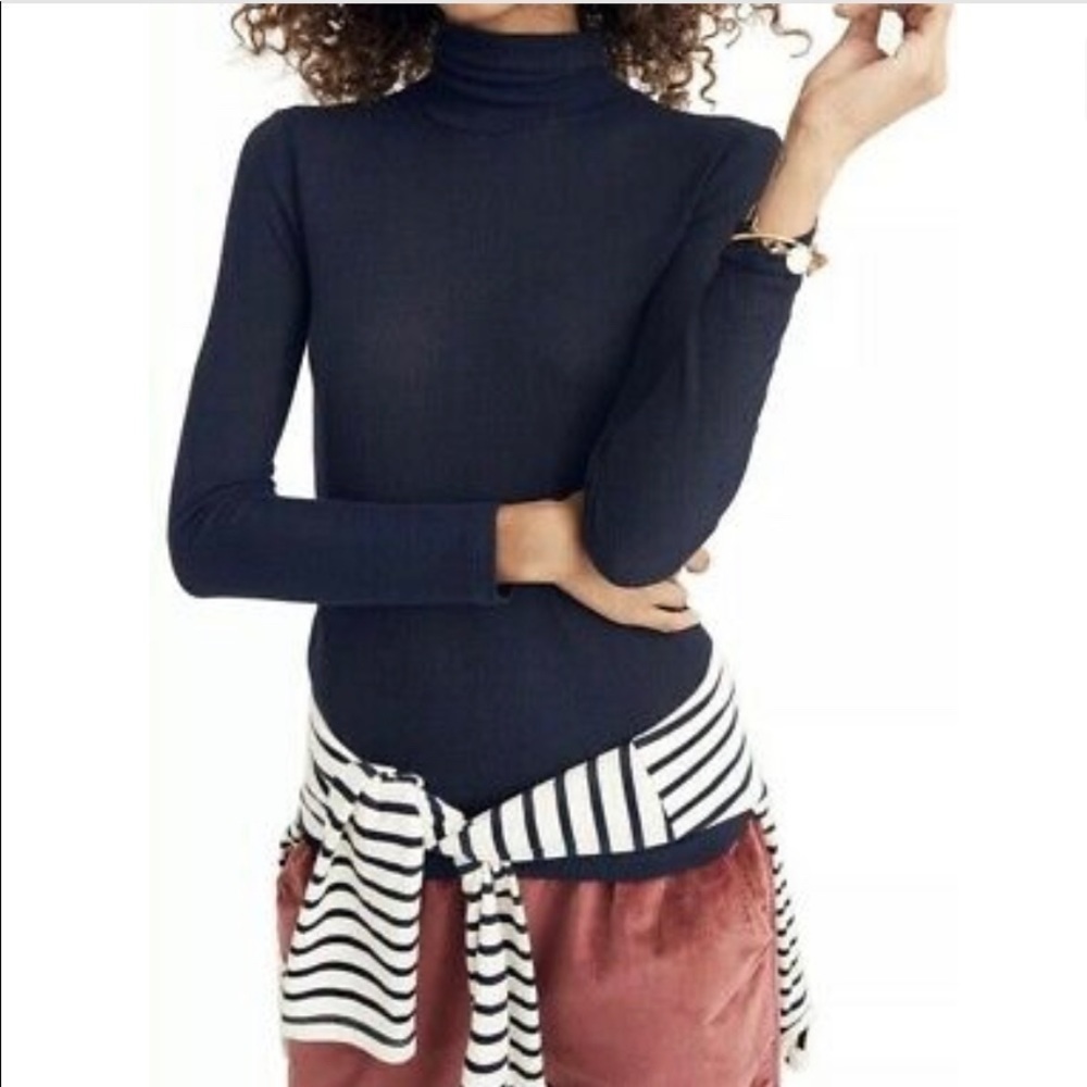 Madewell Women’s Night sparkle Turtle Neck Long Sleeve Top size M
